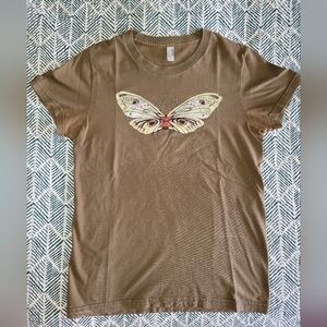Modest Mouse moth on spider band / concert T-shirt